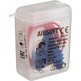 Вкладыши противошумные  Honeywell AirSoft, 30 дБ, со шнурком в контейнере 