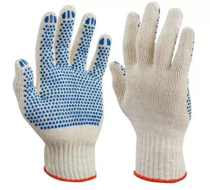 перчатки 5Н БЕЛЫЕ с ПВХ-покрытием 